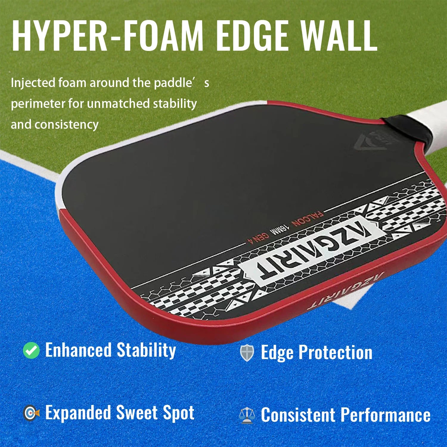 Gen 4 Propulsion Core Carbon Paddle featuring Hyper-Foam Edge Wall for enhanced stability and performance.