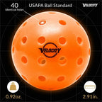 USAPA-Certified Outdoor Pickleballs (40-Hole)