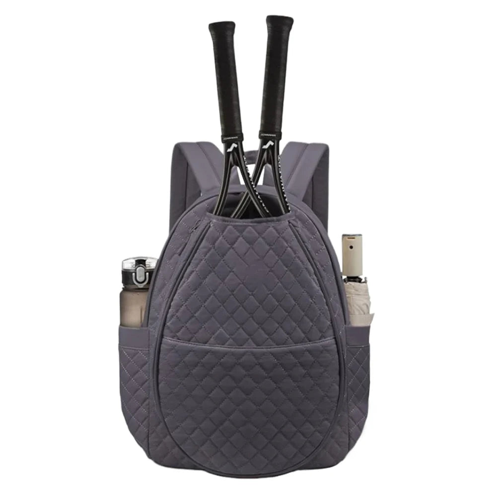 Quilted Multi-Pocket Pickleball Backpack
