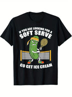 Soft Serve Pickleball Humor Tee