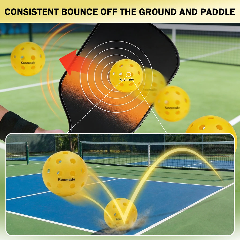 40-Hole Training Pickleballs (8/16 Pack)