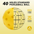 40-Hole Training Pickleballs (8/16 Pack)