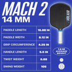 Mach 2 T700 Carbon Pickleball Paddle