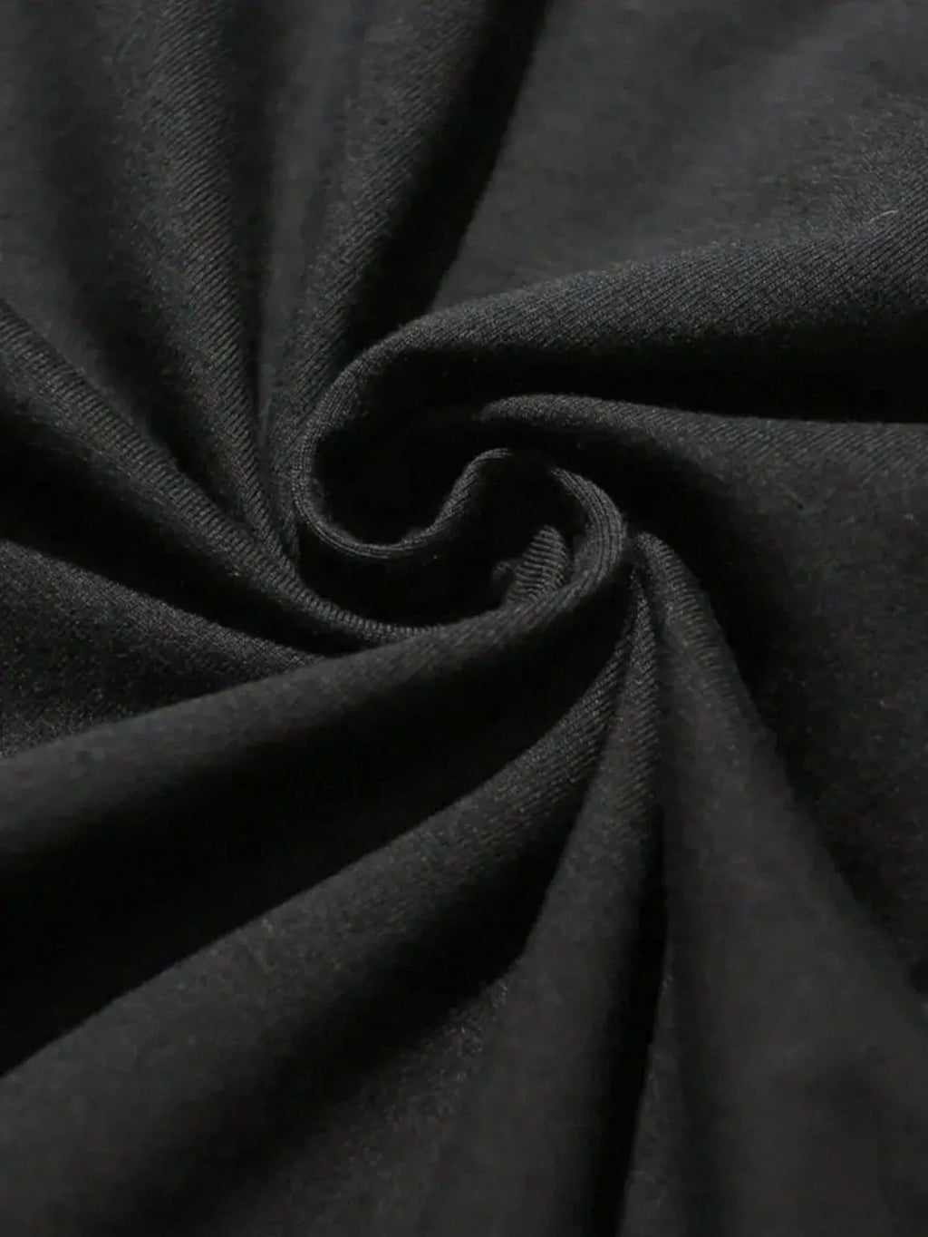 Close-up of black fabric showcasing the soft texture ideal for the Anti-Dillpressants Pickleball Tee.