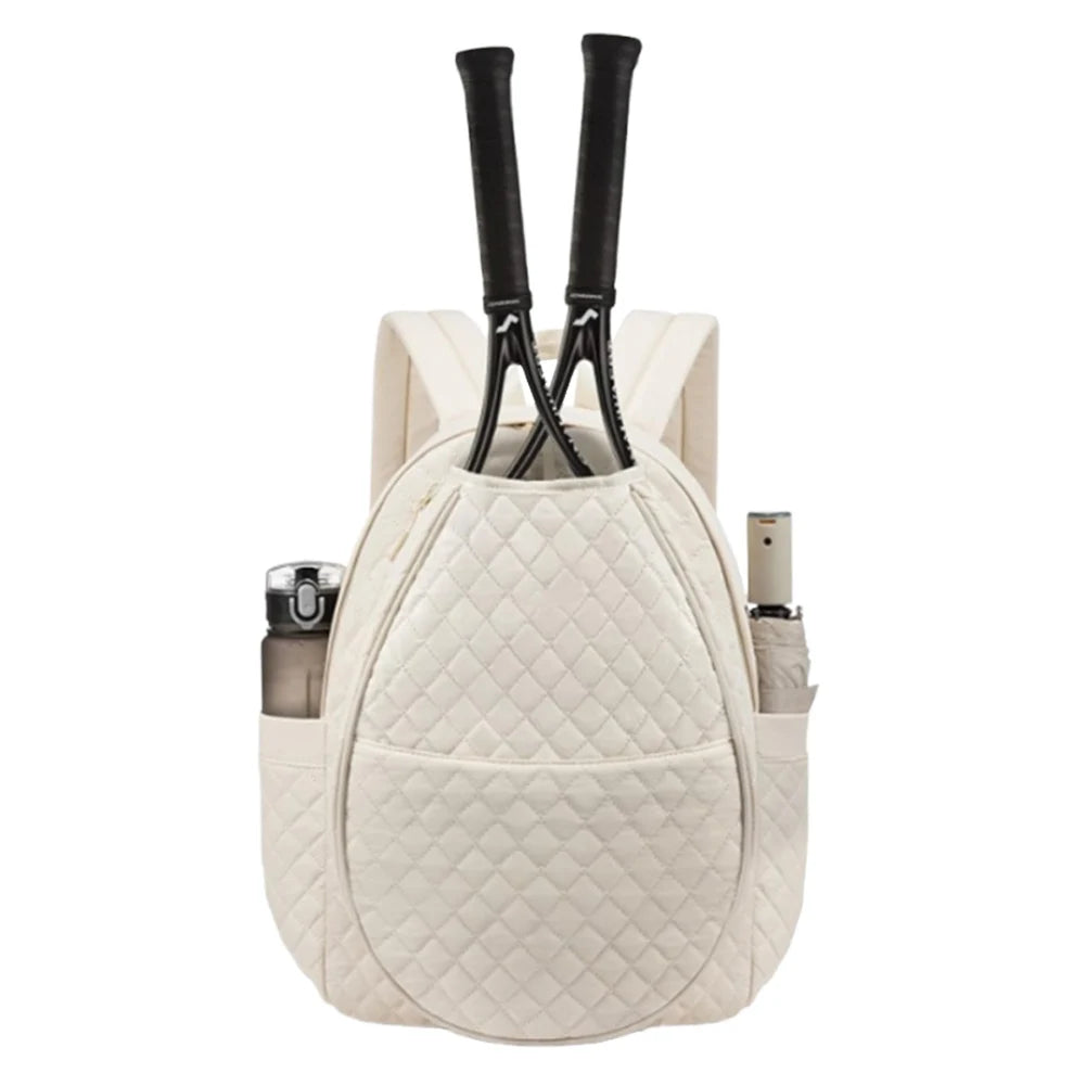 Quilted Multi-Pocket Pickleball Backpack