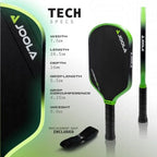 Pickleball Raw Carbon Elongated Paddle