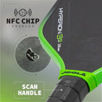 Pickleball Raw Carbon Elongated Paddle